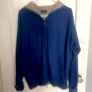 Tincati Men’s Zip-Up Designer Sweater-Made in Italy.